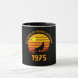 Taza 50.º cumpleaños 1975 Vintage