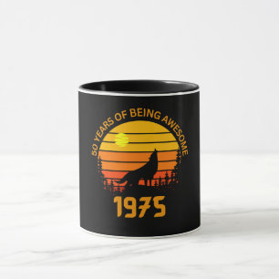 Taza 50.º cumpleaños 1975 Vintage