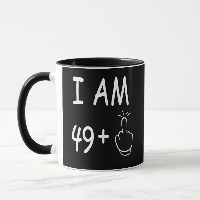 Taza 50.º cumpleaños, cumpleaños divertido (Izquierda)
