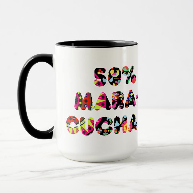 Taza 50% Maracucha Mug – Folkloric Maracaibo Design (Izquierda)