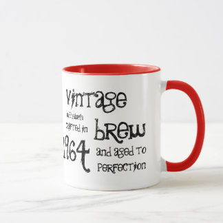 Taza 50.o Brew o cualquier año V01 del vintage del