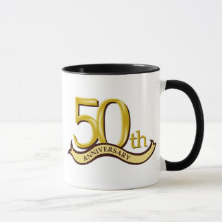 Taza 50.o regalo personalizado del aniversario