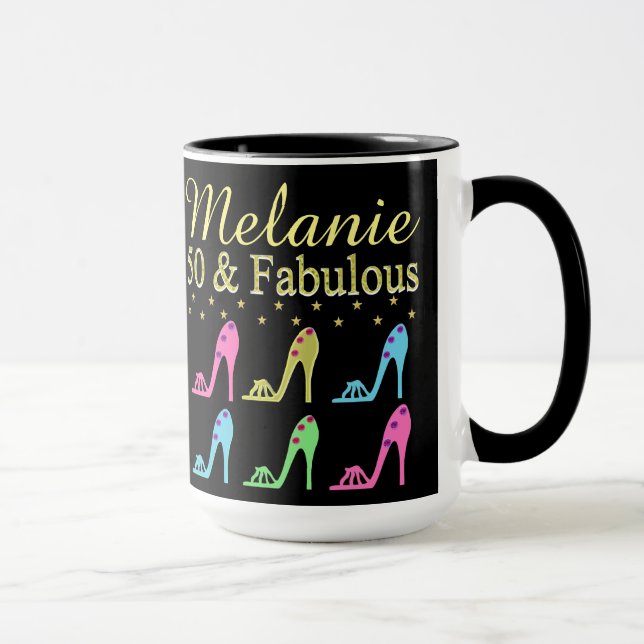 TAZA 50 PERSONALIZADOS Y FABULOUS SHOE QUEEN MUG (Derecha)