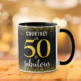 Taza 50 y el fabuloso nombre del guión del purpurina de
