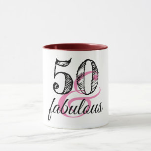 Taza 50 y fabulosa fiesta de cumpleaños