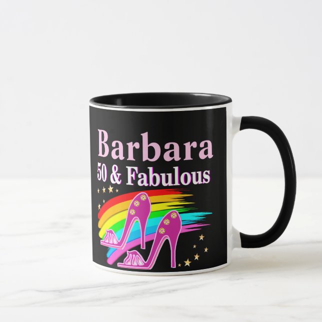 Taza 50 y FABULOUS DIVA (Derecha)