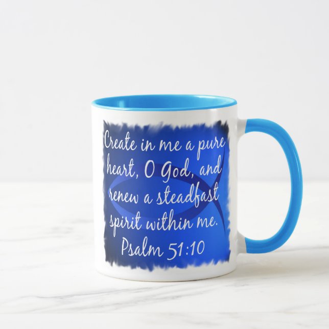 Taza 51:10 del salmo (Derecha)