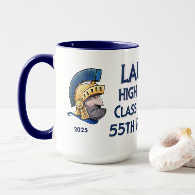 Taza 55.ª reunión de Laurel Spartan (Con donut)