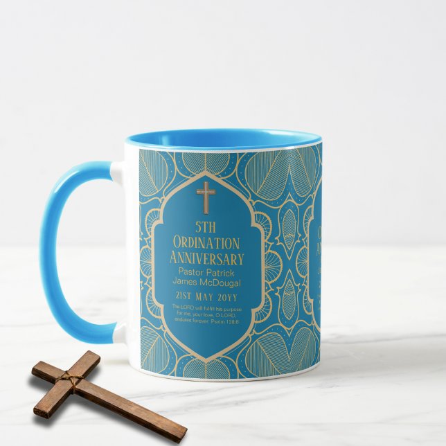 Taza 5.º Aniversario de la Ordenación Pastor Deacon Mu (Subido por el creador)