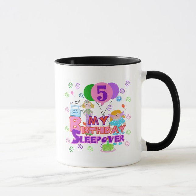 Taza 5.º cumpleaños camisetas y regalos para la resaca (Derecha)