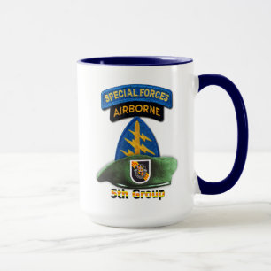 Taza 5.º Grupo de Fuerzas Especiales Berets Verdes SFG