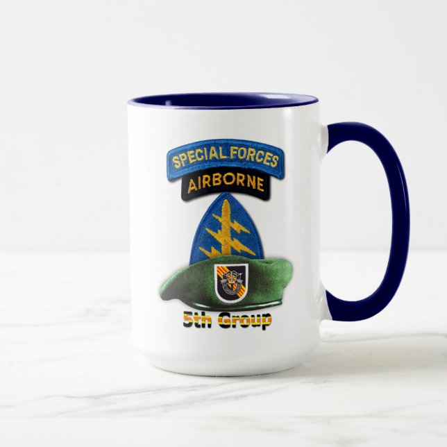 Taza 5.º Grupo de Fuerzas Especiales Berets Verdes SFG  (Derecha)