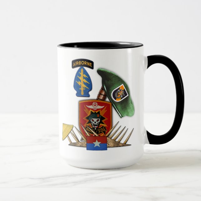 Taza 5.º Grupo de Fuerzas Especiales MACVSOG Veteranos  (Derecha)