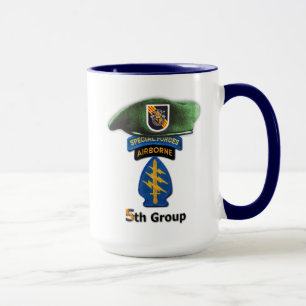 Taza 5.º Grupo de Fuerzas Especiales SFG SF SFGA Vetera