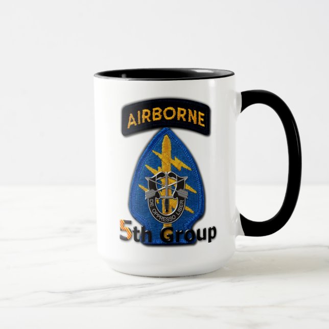 Taza 5.º grupo de veteranos de las fuerzas especiales v (Derecha)