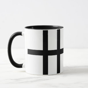 Taza 5 bisecó líneas negras