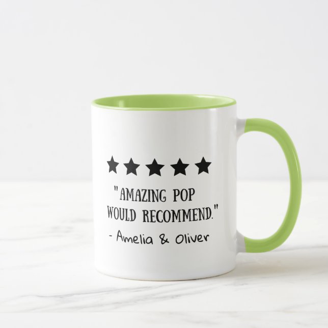 Taza 5 estrellas de clasificación asombrosa Pop recomen (Derecha)