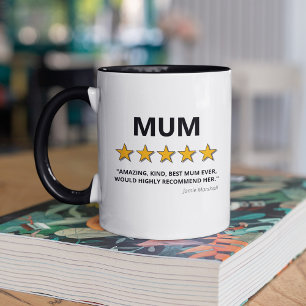 Taza 5 Star Review mejor Mamá de la historia