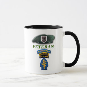 Taza 5th Special Forces Boinas Verdes veteranos LRRP