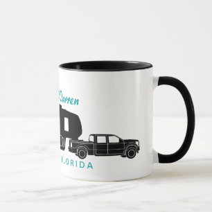 Taza 5to Gráfico de la silueta de la rueda rv
