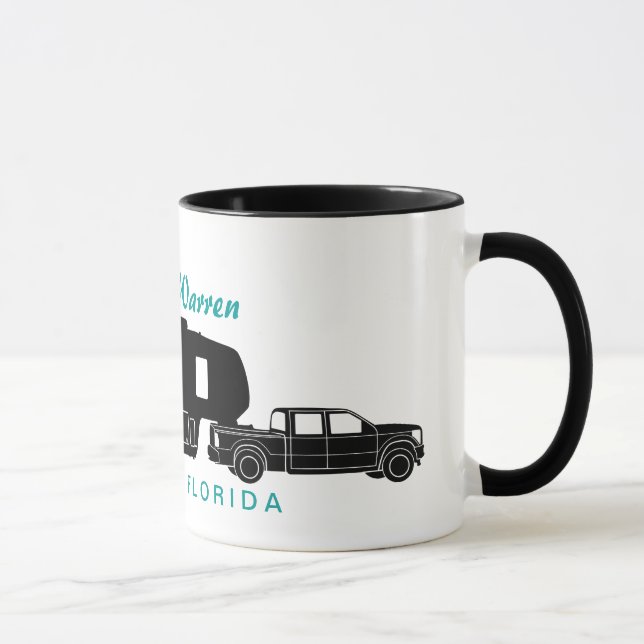 Taza 5to Gráfico de la silueta de la rueda rv (Derecha)