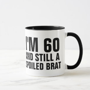 TAZA 60.º CUMPLEAÑOS FUNNY CAFFEE BRAT