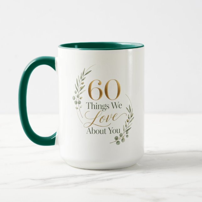 Taza 60 cosas que amamos de mamá (Izquierda)