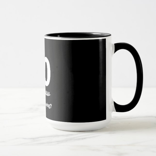 Taza ¿60 el nuevo… cuál era yo está diciendo? (Derecha)