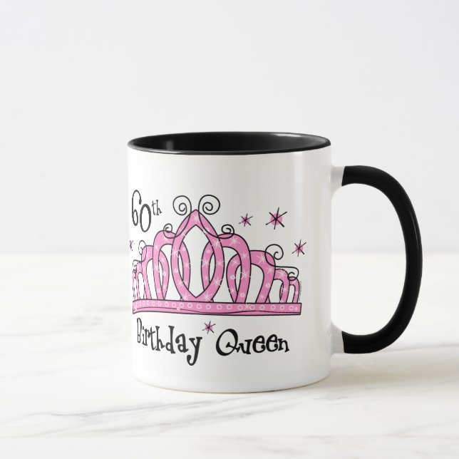 Taza 60.o LT de la reina del cumpleaños de la tiara (Derecha)
