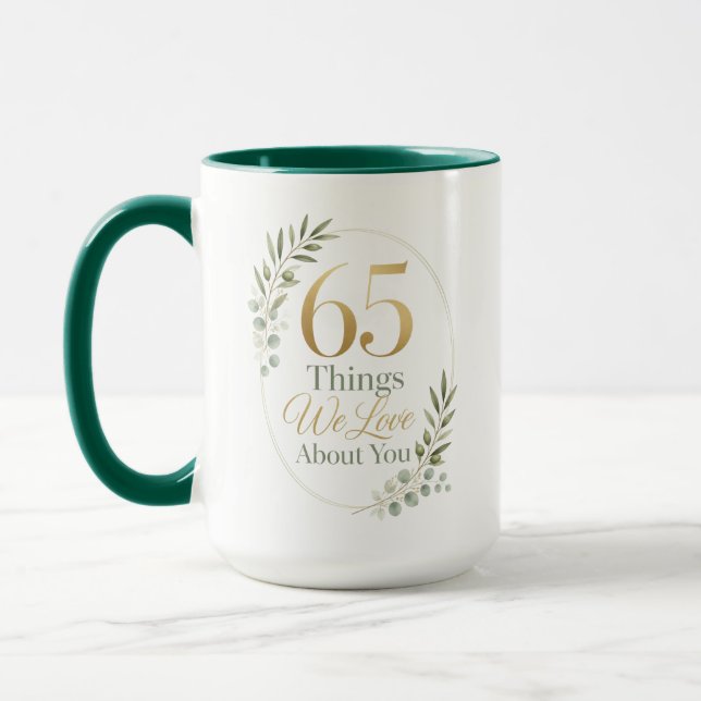 Taza 65 cosas que amamos de mamá (Izquierda)