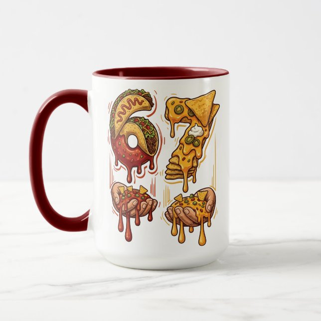 Taza 67 Meme Cinco De Mayo Taco Nacho Divertido (Izquierda)
