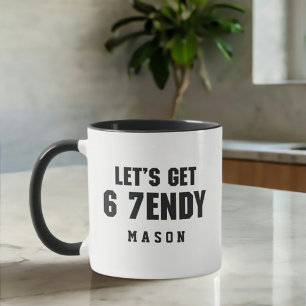 Taza 67 Meme divertido Consigamos a Six Seven Sendy 6 7