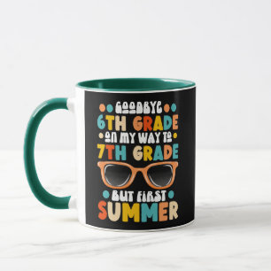 Taza 6.ª Graduación A 7º Grado Pero Primer Verano