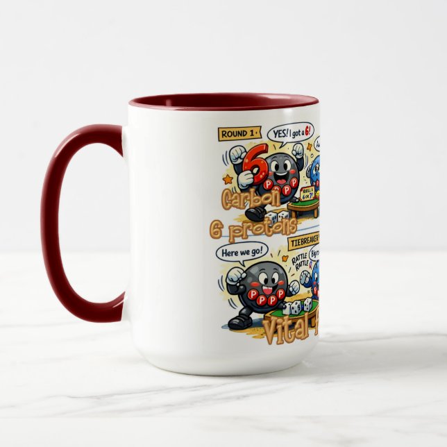 Taza 6’7” Elementos Químicos Vitales para la Superviven (Izquierda)
