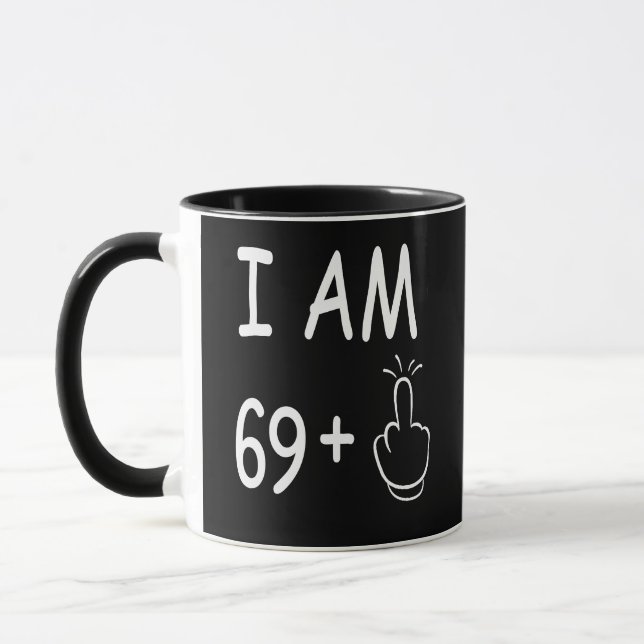 Taza  70.º cumpleaños, cumpleaños divertido (Izquierda)