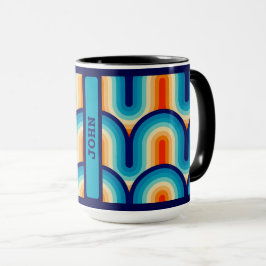 Taza 70s Rainbow Curves