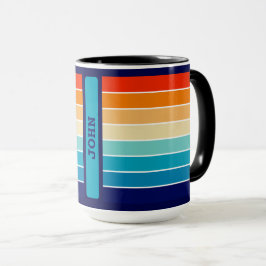 Taza 70s Rainbow Stripes