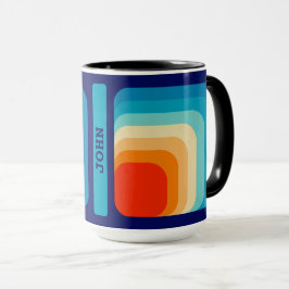 Taza 70s Square Rainbow