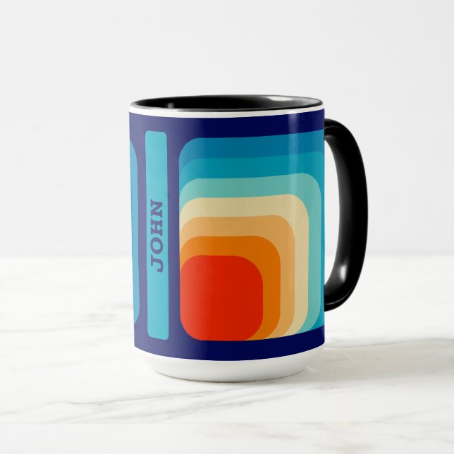 Taza 70s Square Rainbow (Anverso derecho)
