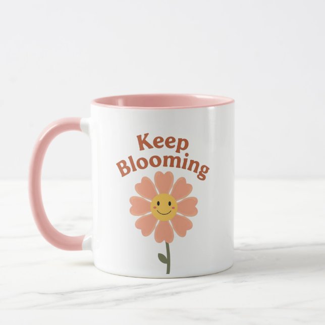 Taza 70s Style Happy Flower Graphic (Izquierda)