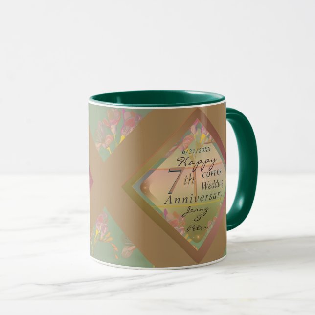 Taza 7.º Aniversario de la Fresia de Cobre (Anverso derecho)