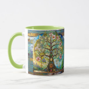 Taza 7 Chakra Blossoming Tree Of Life
