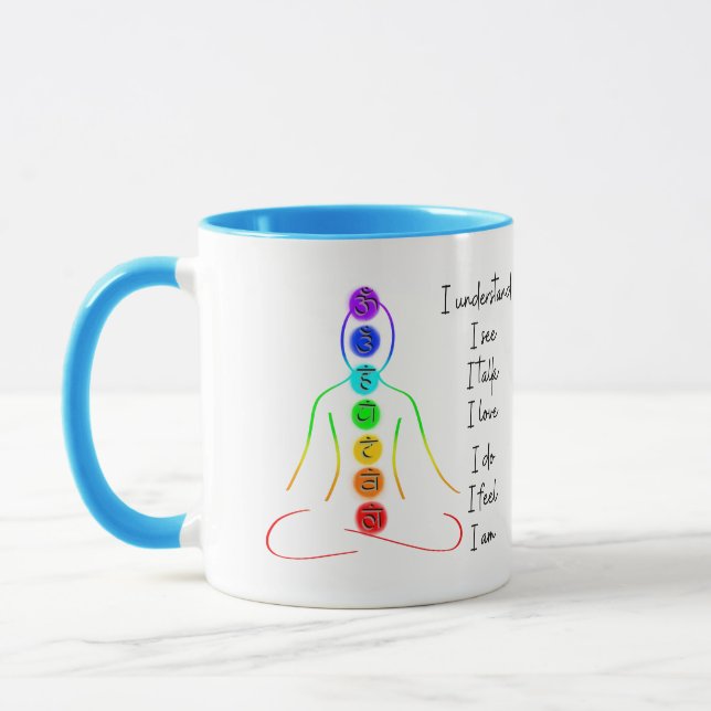 Taza 7 Medición de yoga al estilo chakras (Izquierda)