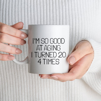 Taza 80.º regalo de fiesta de cumpleaños a 80 años de e