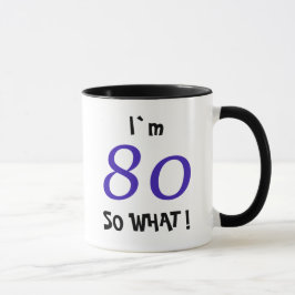 Taza 80.º regalo Inspirador divertido