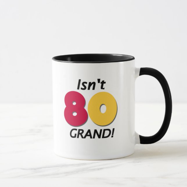 Taza 80.o cumpleaños magnífico (Derecha)