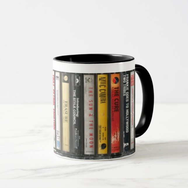 Taza 80's Alt music cassette tape mug (Anverso derecho)