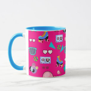 Taza 80s Costume Vibrant pink Retro culture pop