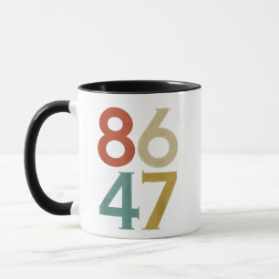 Taza 86 47 Trump Retro de Guay contra Trump