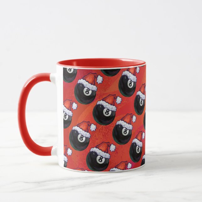 Taza 8 Navidades de bolas Gorra rojo (Izquierda)